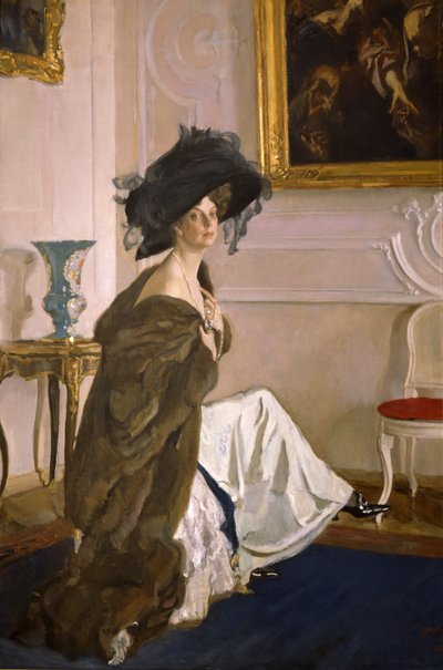 Portret van prinses Olga Orlova, 1911 door Valentin Aleksandrovich Serov