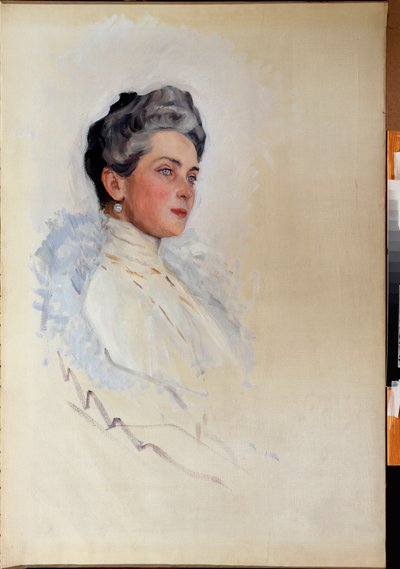 Portret van Prinses Zenaide Youssoupoff door Valentin Aleksandrovich Serov