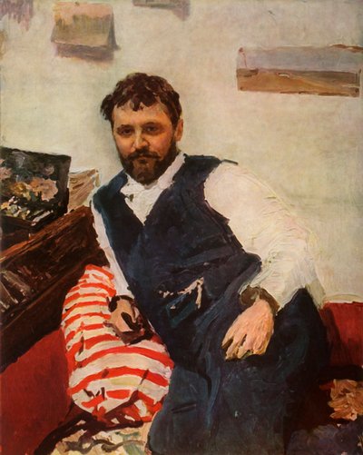 Portret van de schilder Constantin Alexandreyevich Korovin, 1891 door Valentin Aleksandrovich Serov
