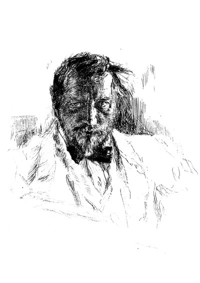 Zelfportret, 1898 door Valentin Aleksandrovich Serov