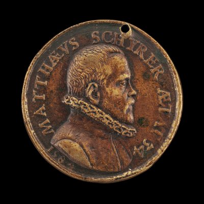Matthaus Schyrer, geboren 1550, drukker [voorzijde] door Valentin Maler