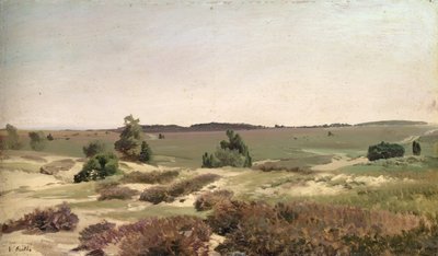 De Heide bij Wilsede, 1887 door Valentin Ruths
