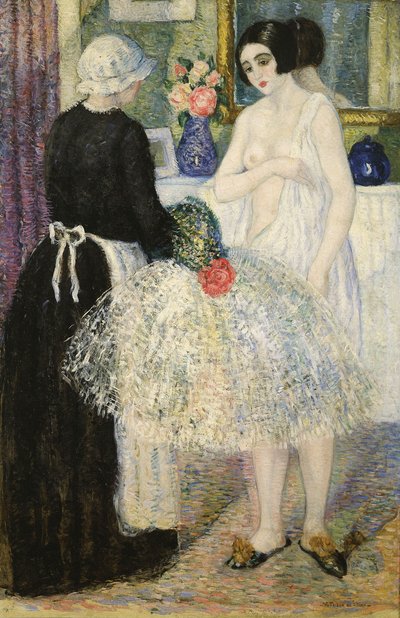 En El Camerin, c.1920 door Valentín Thibon de Libian