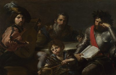 De vier leeftijden van de mens door Valentin de Boullogne