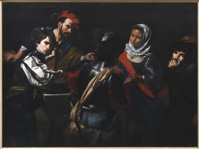 De waarzegster door Valentin de Boulogne