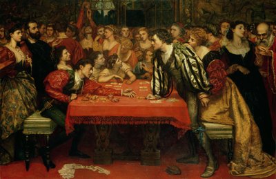 Een Venetiaans gokhuis in de zestiende eeuw door Valentine Cameron Prinsep