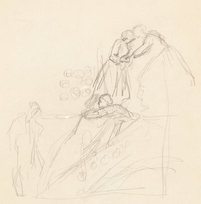 Figurenstudies [verso] door Valentine Cameron Prinsep
