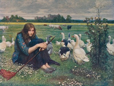 Het ganzenmeisje, ca. 1878 door Valentine Cameron Prinsep