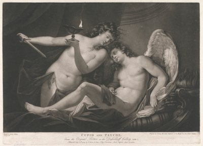 Cupido en Psyche door Valentine Green