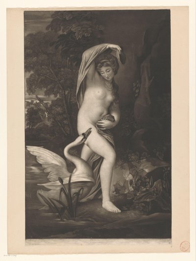 Leda en de zwaan door Valentine Green