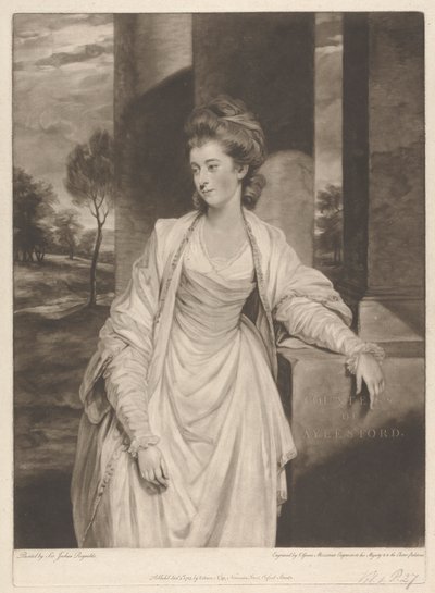 Louisa Finch (geboren Thynne), gravin van Aylesford door Valentine Green