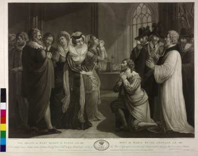 De dood van Mary Stuart, Koningin van Schotland door Valentine Green