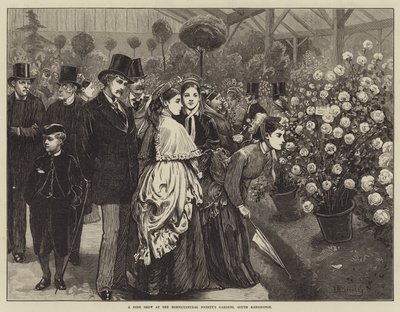 Een rozenexpositie in de tuinen van de Horticultural Society, South Kensington door Valentine Walter Lewis Bromley