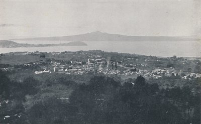 Haven van Auckland, 1924 door Valentine and Sons Ltd
