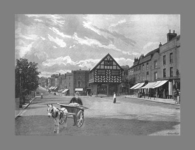 Marktplaats, Ledbury, ca. 1900 door Valentine and Sons Ltd