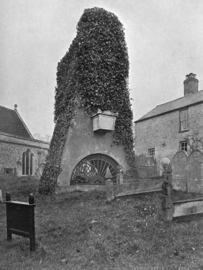 Een bovengronds graf, Pinner Churchyard, Londen, 1924-1926 door Valentine and Sons Ltd