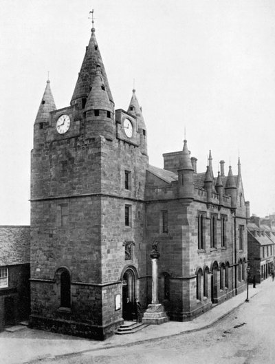 Oude Toren, Tain, Ross en Cromarty, Schotland, 1924-1926 door Valentine and Sons Ltd