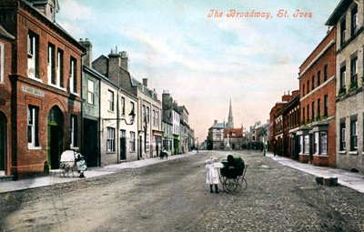 The Broadway, St Ives, Cambridgeshire, begin 20ste eeuw door Valentine and Sons Ltd