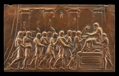 Christus voor Pilatus gebracht door Valerio Belli