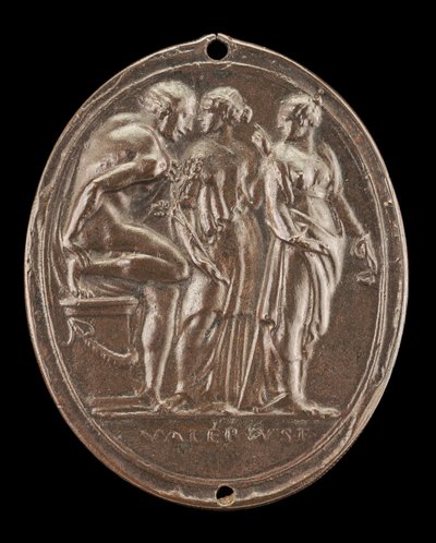Orestes Bevrijd van de Furiën, waarschijnlijk 1520s, voor 1540 door Valerio Belli