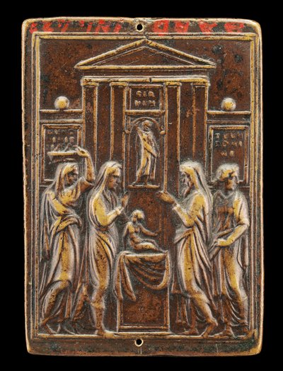 Opdracht van Christus in de Tempel [achterzijde], ca. 1530s door Valerio Belli