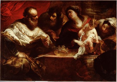 Mozes en het wonder van brandende kolen door Valerio Castello