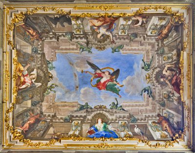 Allegorie van de Roem en Allegorische Figuren uit de Hal van de Roem van de Balbi Familie door Valerio and Mariani Giovanni Maria Castello