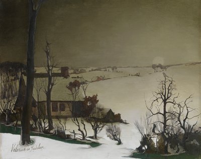Winterlandschap in de Ochtend door Valerius de Saedeleer