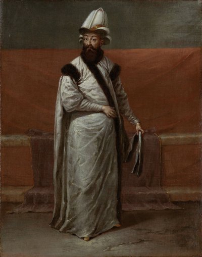Nevsehirli Damat Ibrahim Pasha, Grootvizier van het Ottomaanse Rijk, ca. 1728 door Vanmour