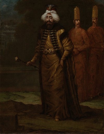 Sultan Ahmed III 1673-1736, ca. 1729 door Vanmour