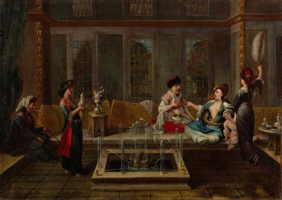 Het Gesprek, 1730s door Vanmour