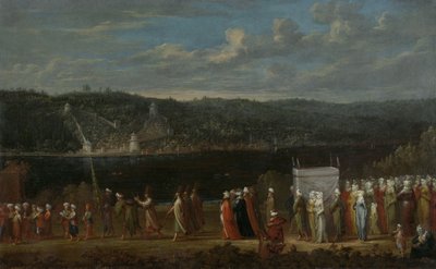 Turkse bruiloft, 1789 door Vanmour