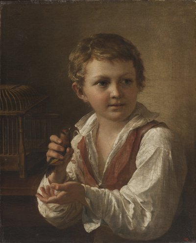 Jongen met een Putter door Vasili Andreyevich Tropinin
