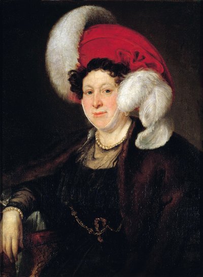 Portret van gravin Natalia Alexandrovna Zubova 1775-1844, geboren Suvorova, 1834 door Vasili Andreevich Tropinin