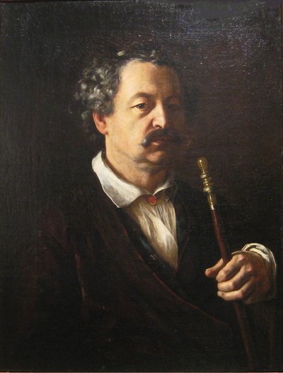 Portret van de Componist Alexander Aleksandrovich Alyabyev 1787-1851, 1840-1850 door Vasili Andreevich Tropinin