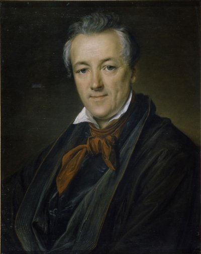 Portret van de schilder Pyotr Fyodorovich Sokolov 1791-1848, 1833 door Vasili Andreevich Tropinin