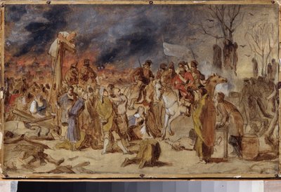 De opstand van Pugatsjov in 1773 door Vasili Grigorevich Perov