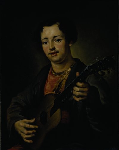 De gitaarspeler door Vasili Grigorevich Perov