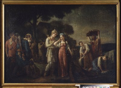 De eerste ontmoeting van prins Igor met Olga door Vasili Kondratyevich Sazonov