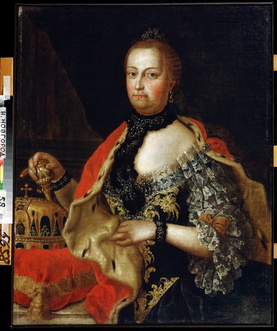 Portret van keizerin Maria Theresia van Oostenrijk door Vasili Kozmich Berezin