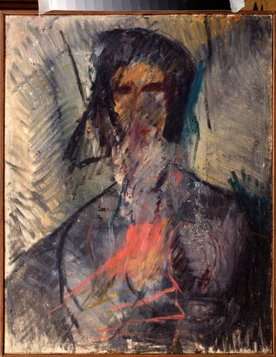 Portret van de dichter Vladimir Majakovski door Vasili Nikolayevich Chekrygin