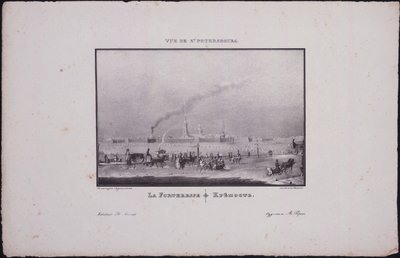 Gezichten van Sint-Petersburg. De Peter en Paul-vesting, 1833 door Vasili Semenovich Sadovnikov