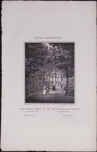 Gezichten van Sint-Petersburg. Het Zomerpaleis van Peter de Grote, 1833 door Vasili Semenovich Sadovnikov