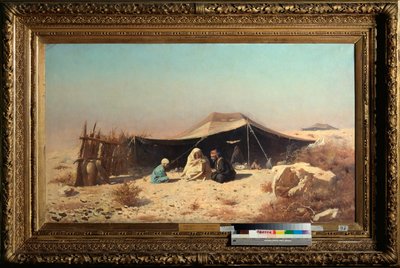 Arabieren in de woestijn, Koran studie door Vasili Vasilievich Vereshchagin