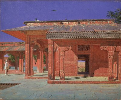 Binnenplaats van de harem in het Fatehpur Sikri keizerlijk paleis, 1874-1876 door Vasili Vasilievich Vereshchagin