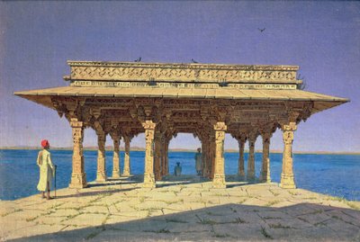 Avond aan het Meer door Vasili Vasilievich Vereshchagin