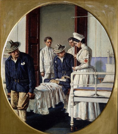 In een Militair Ziekenhuis, 1901 door Vasili Vasilievich Vereshchagin
