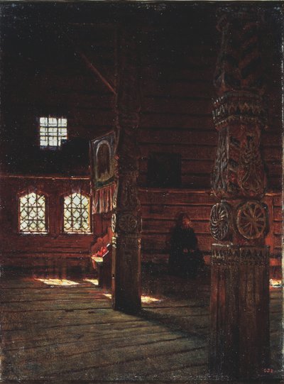 Interieur van de Petrus en Paulus Kerk in Puchug, 1894 door Vasili Vasilievich Vereshchagin