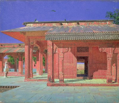 Binnenplaats in het paleisharem, 1870s door Vasili Vasilievich Vereshchagin