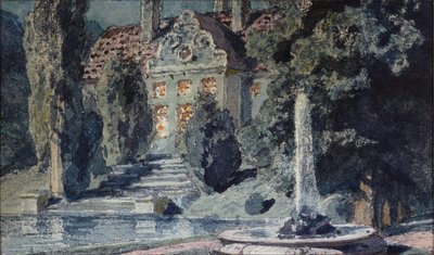Decorontwerp voor de opera Boris Godoenov van M. Moessorgski door Vasilij Dmitrievich Polenov